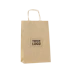 B66 Sac en papier avec poignée imprimée - marron