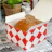 Caja para hamburguesas rejilla roja 130x130x80mm 1