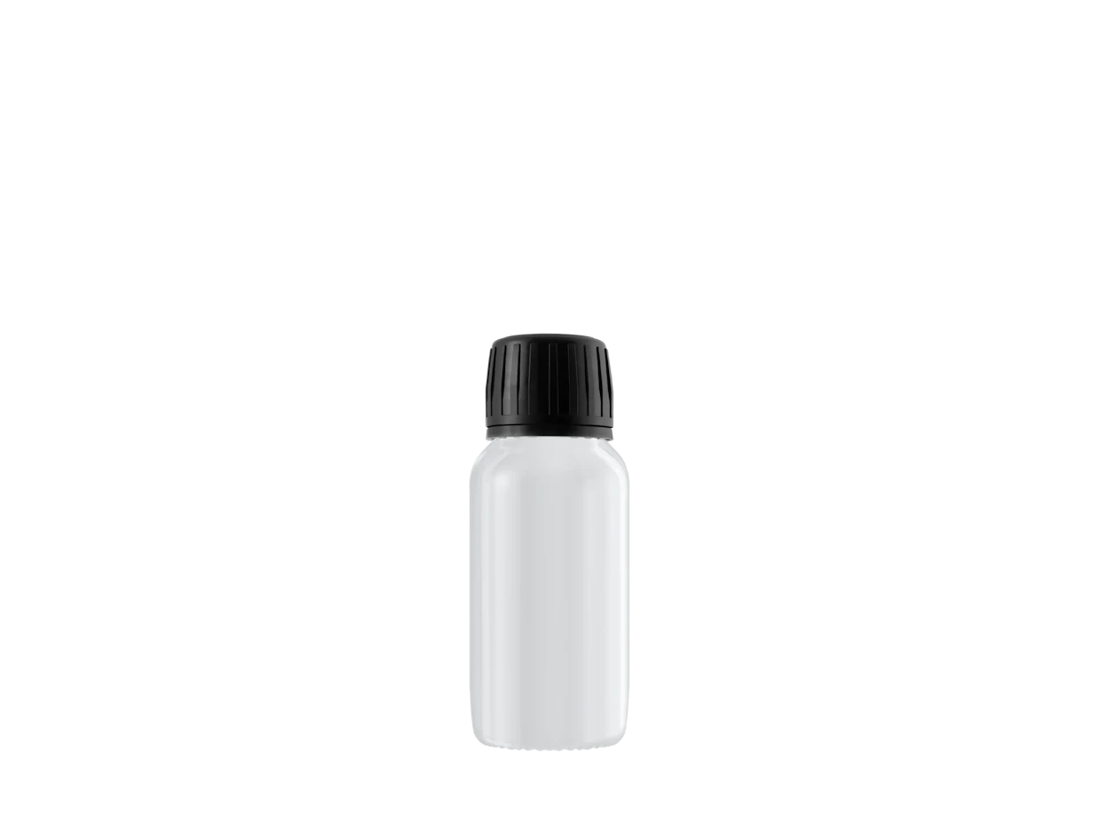 Bottiglia shot in vetro 60ml con tappo 1