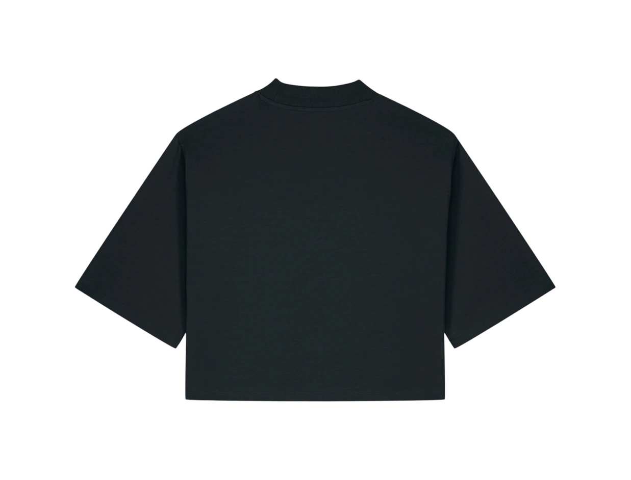 Camiseta de mujer de algodón reciclado grueso personalizada 1