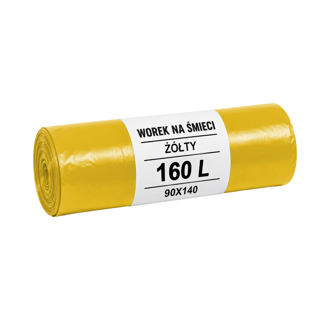 Bin Bags 160 L 90 x 140 cm yellow (10 pcs)