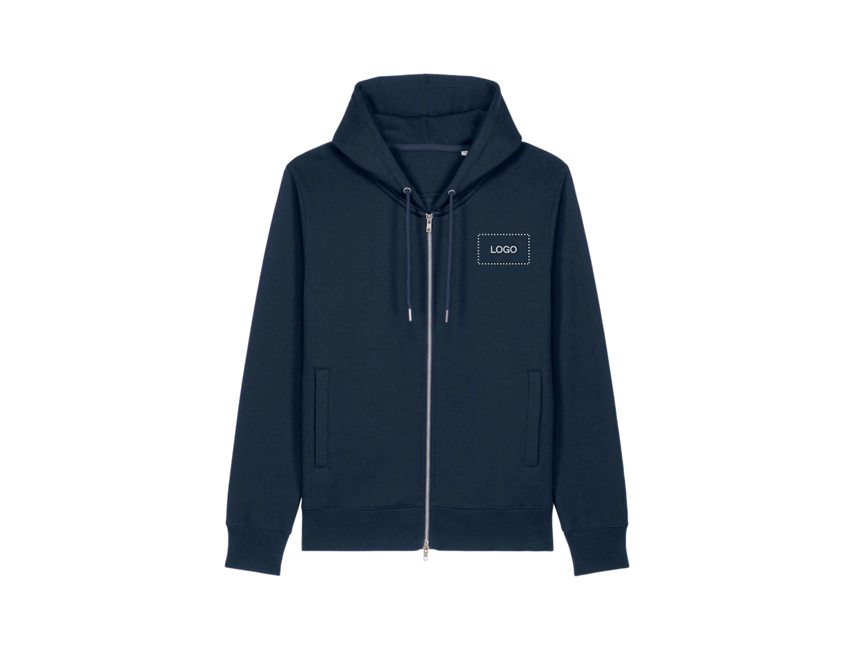 Individueller Damen Zip-Hoodie aus Baumwolle 1