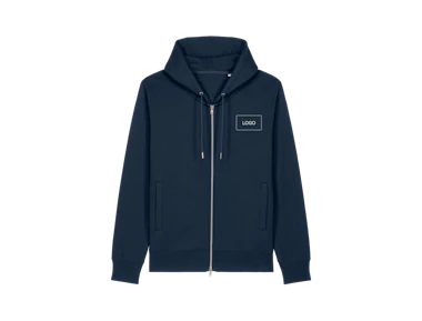 Felpa con cappuccio donna cotone con zip personalizzata