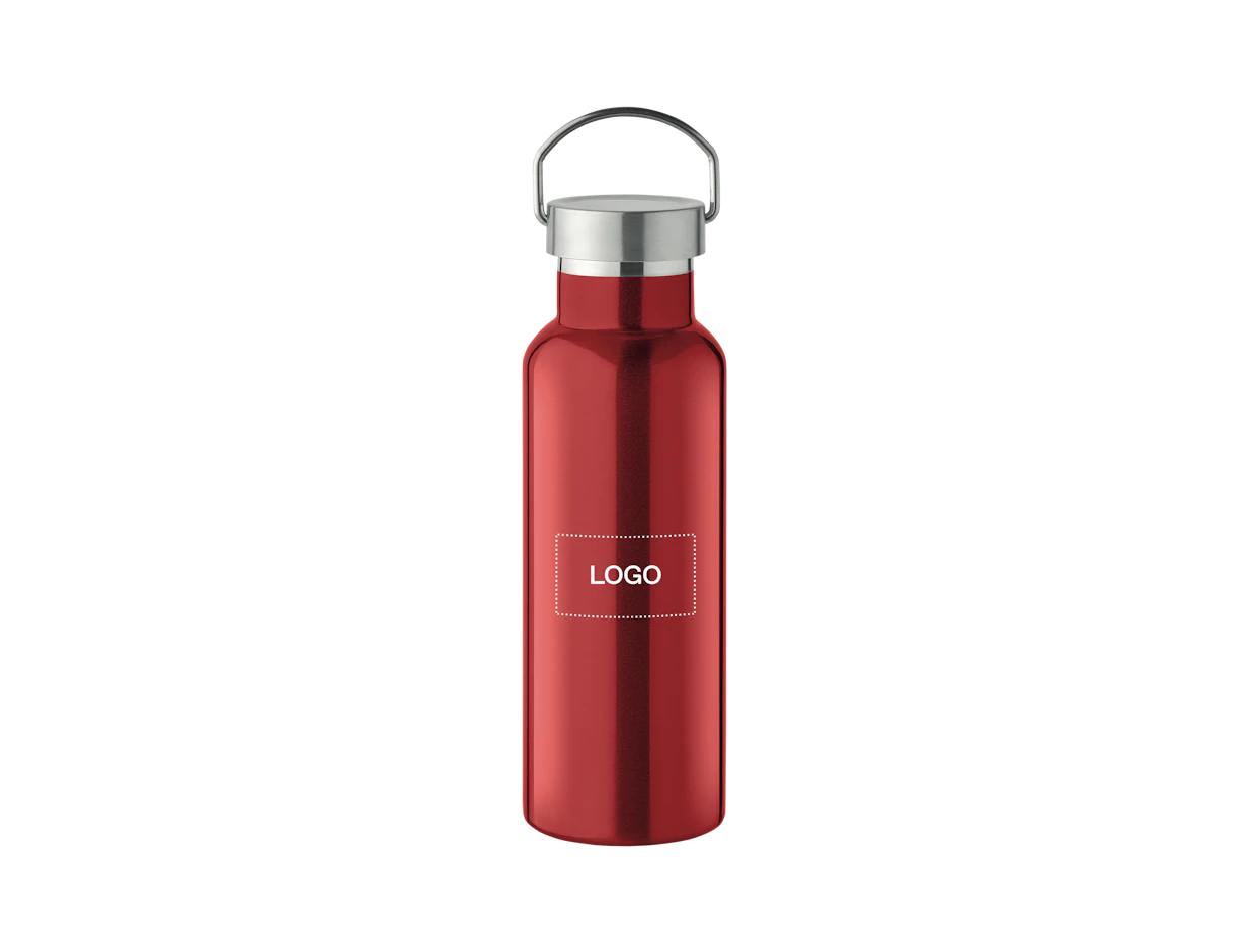 Individuelle Isolierflasche aus recyceltem Edelstahl 500 ml 1