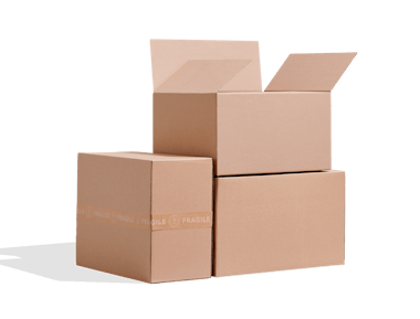 Carton d’expédition vierge pour l’habillement