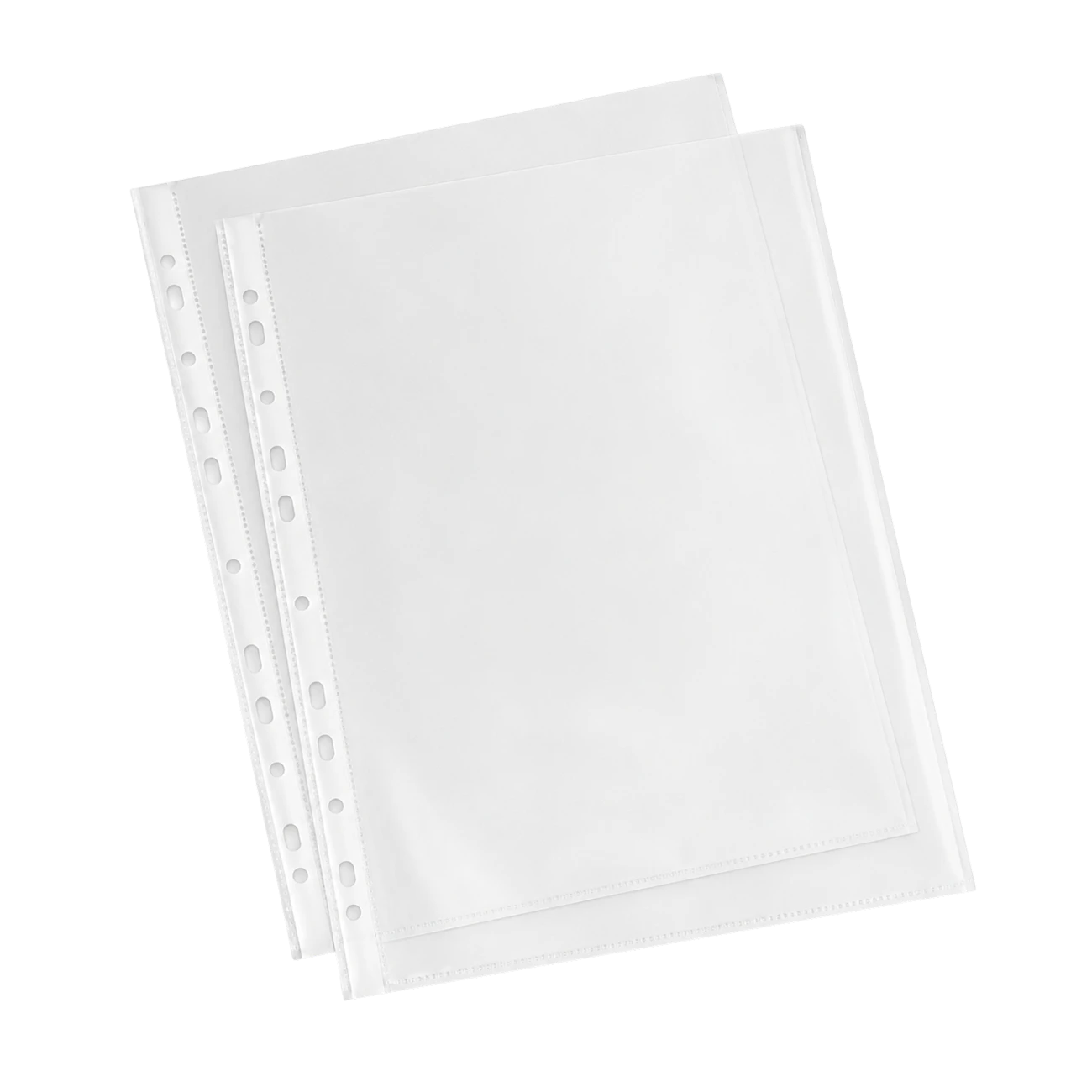 A4 Punched Pockets embossed 35 µm clear (100 pcs)
