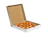 Caja para pizza, blanco-marrón 32x32x4 cm 2
