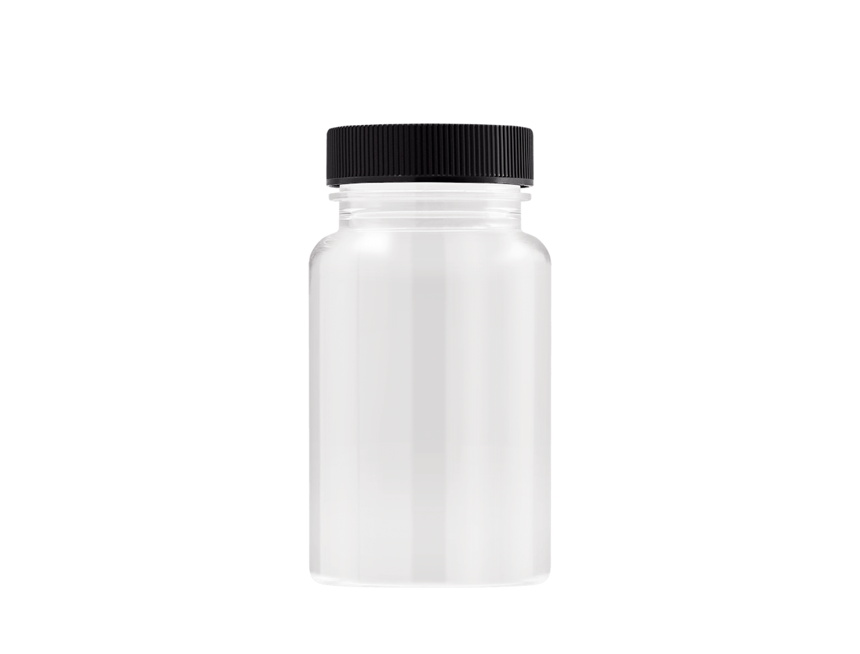 Flacon de 60ml en PET avec bouchon 1