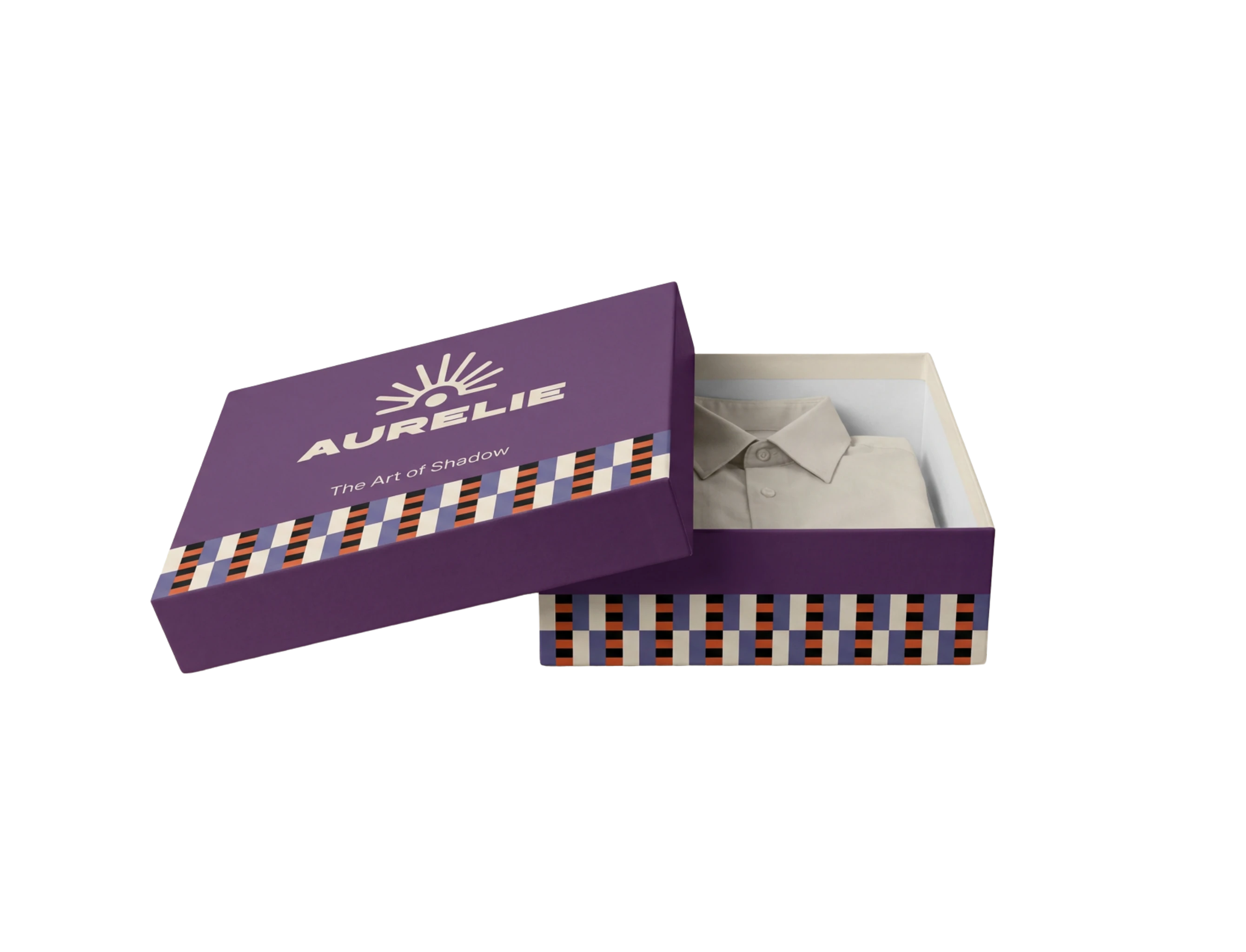 Boîte rigide personnalisable avec couvercle pour chemise