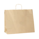 B107 Torba papierowa z uchwytem - brązowa