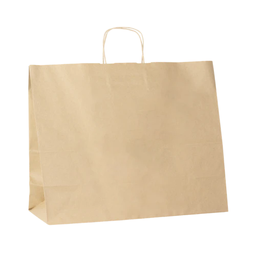 B107 Torba papierowa z uchwytem - brązowa