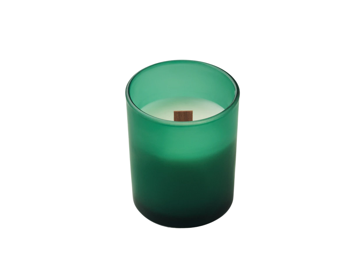 Individuelle Kerze aus pflanzlichem Wachs mit Holzdocht 80 g 7