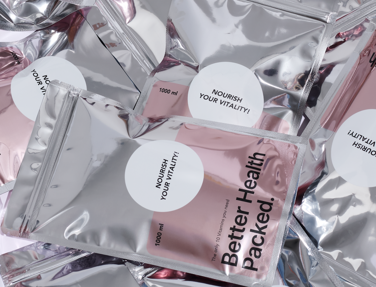 Doypack en plastique non recyclable personnalisé 2