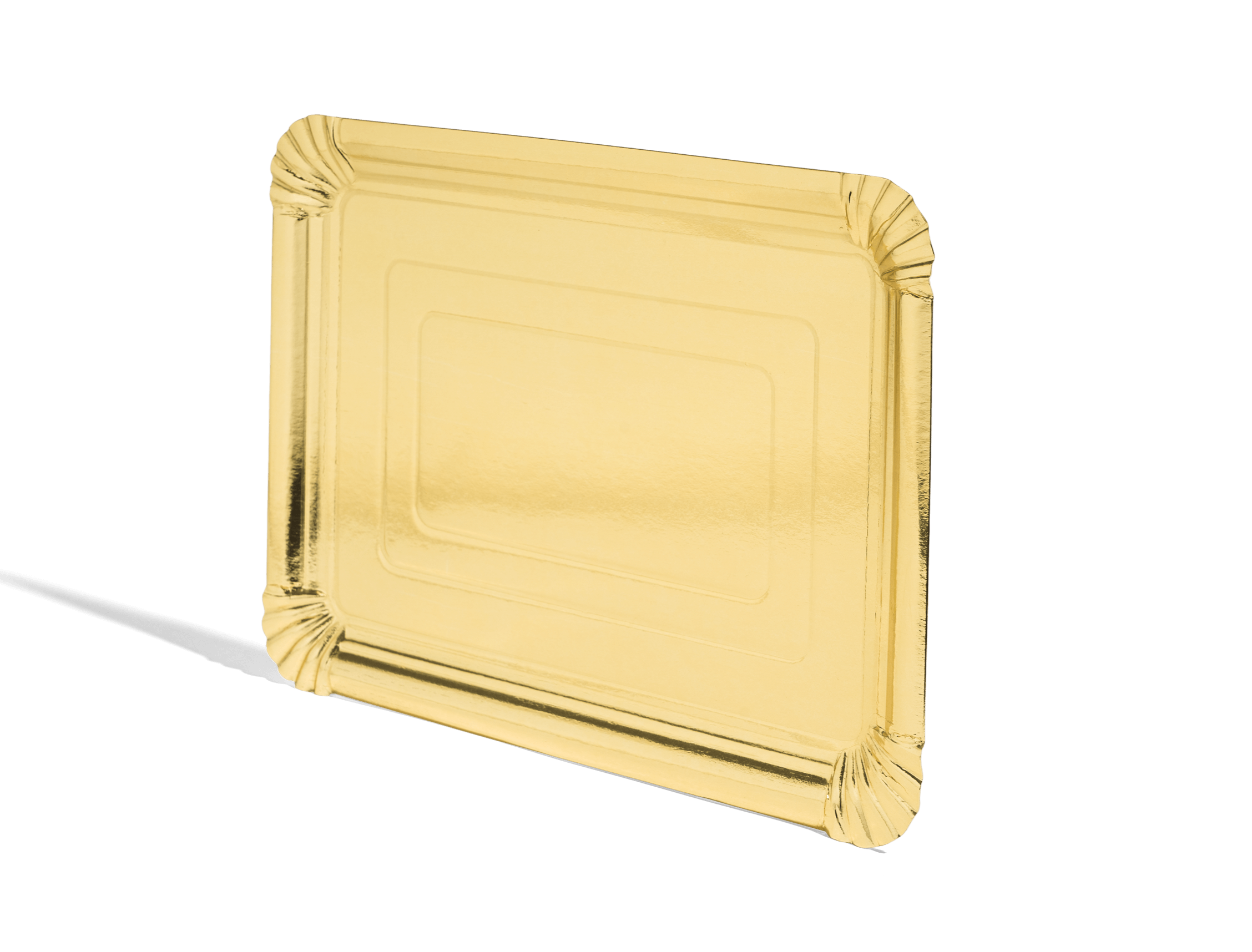 Tabletts aus Karton (gold)