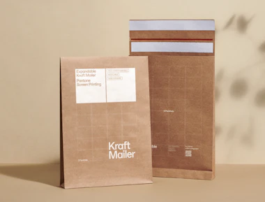 Pochette d’expédition en papier personnalisée pour emballer des objets publicitaires