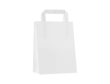 White paper bag, 260x140x300 mm
