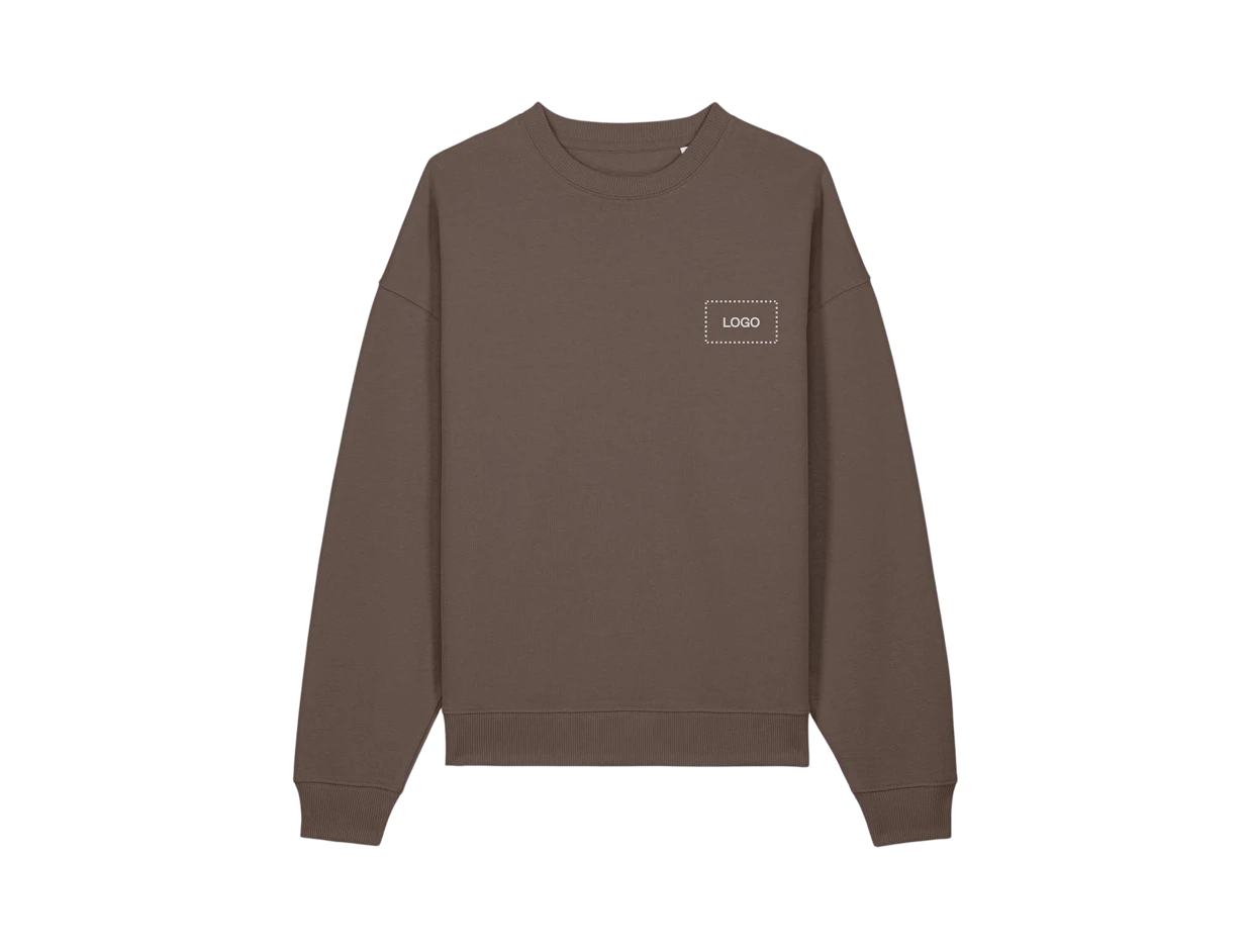 Sudadera oversized unisex algodón orgánico personalizada 1