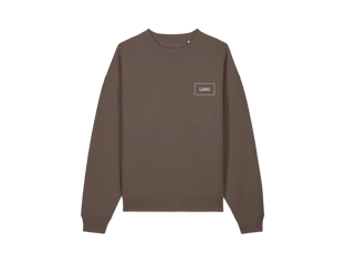 Individuelles Unisex Oversized Sweatshirt aus Bio-Baumwolle