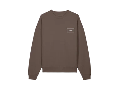 Individuelles Unisex Oversized Sweatshirt aus Bio-Baumwolle