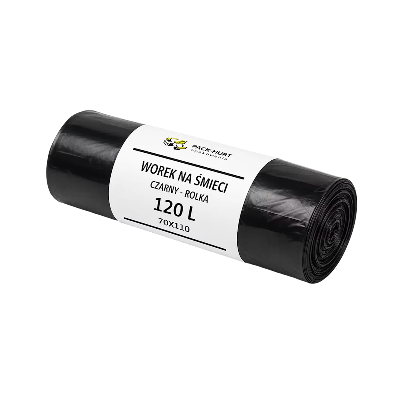Sacchi per rifiuti 120 l 70 x 110 cm neri resistenti (10 pz)
