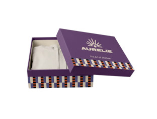 Caja rígida con tapa personalizable para sudadera