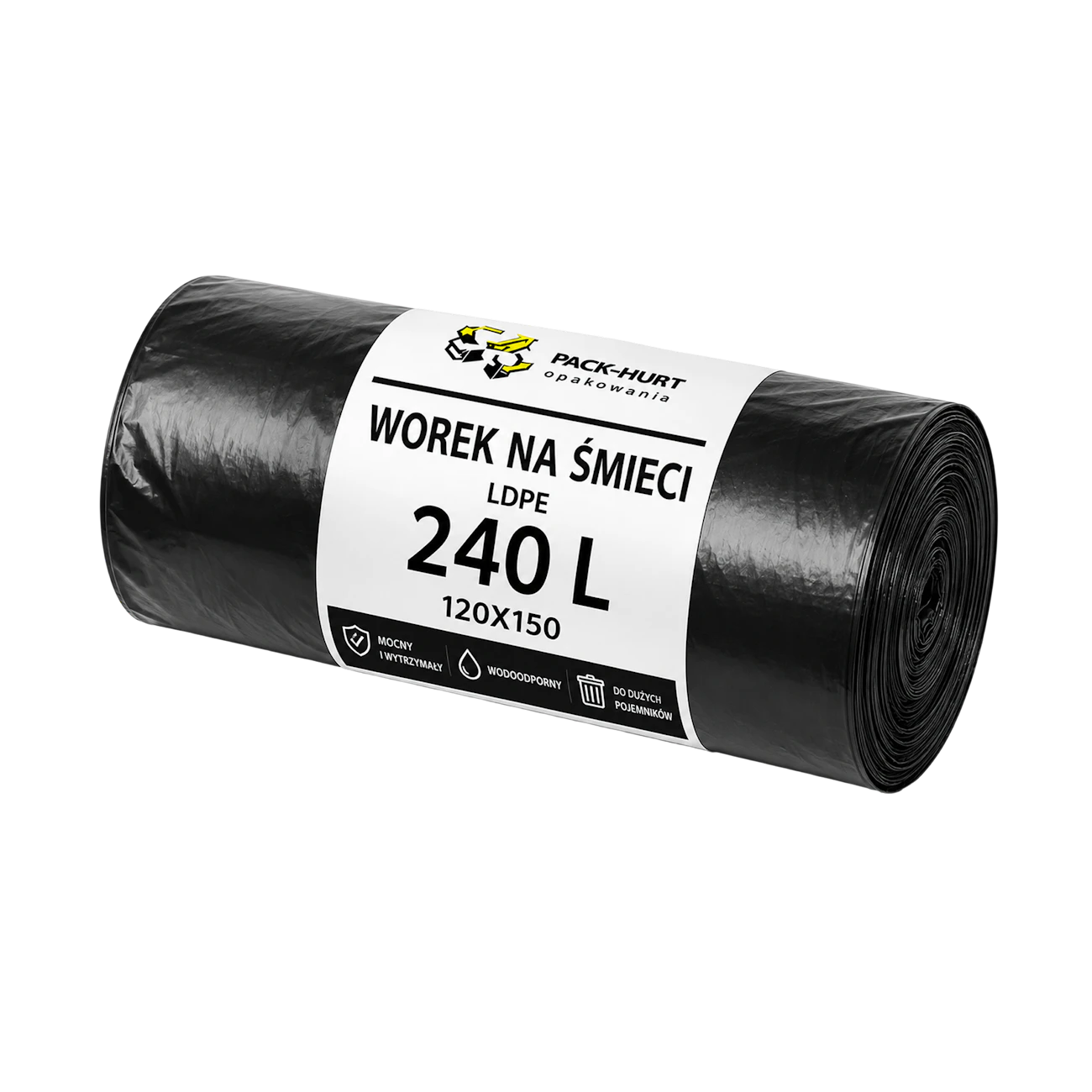 Bin Bags LDPE 240 L 120 x 150 cm (10 pcs)