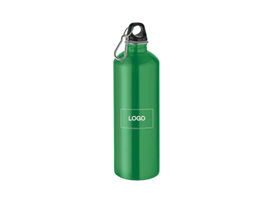 Individuelle einwandige Flasche aus recyceltem Edelstahl 1000 ml