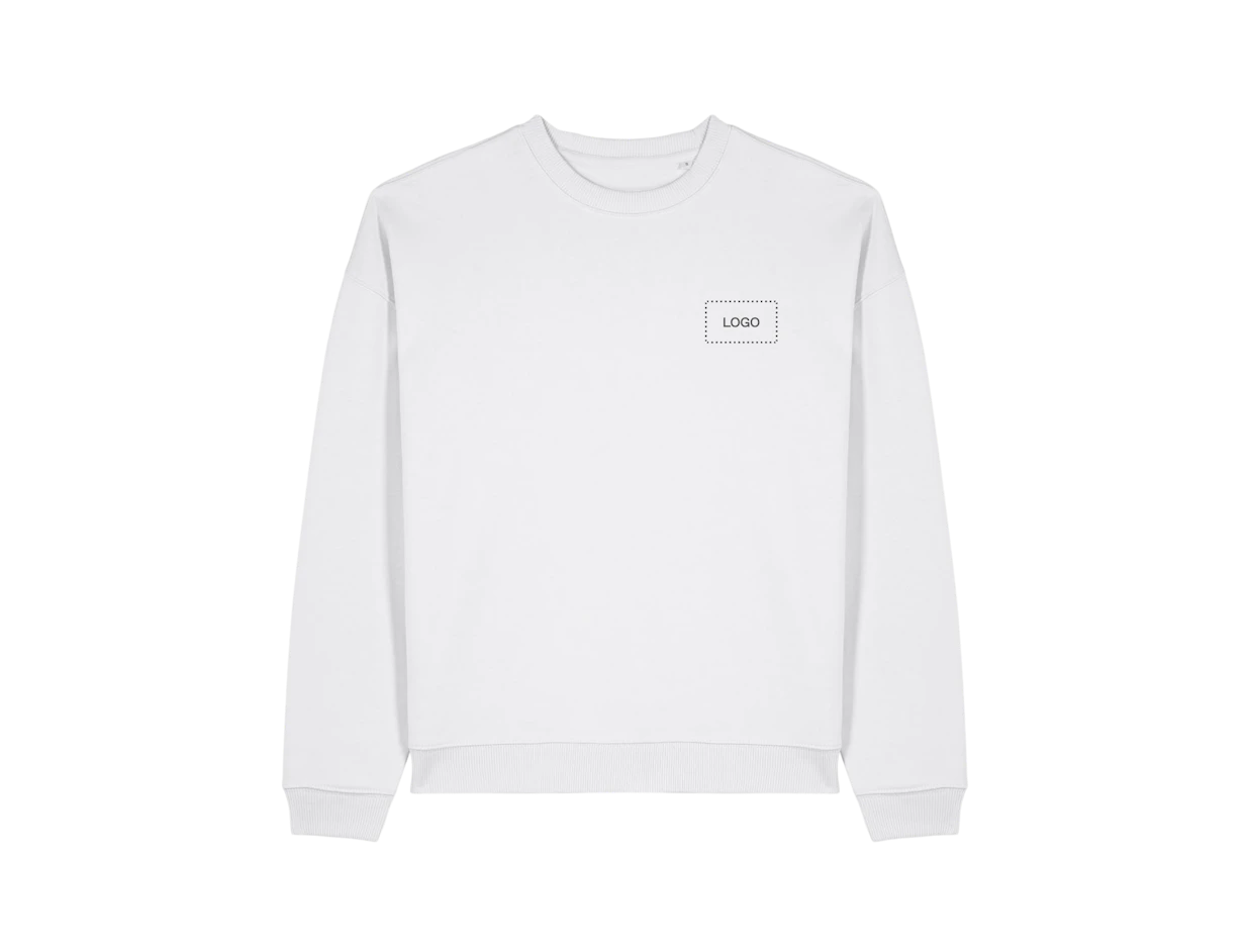 Individuelles Unisex Oversized Sweatshirt aus Bio-Baumwolle 1