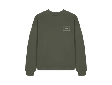 Felpa oversized unisex cotone biologico personalizzata