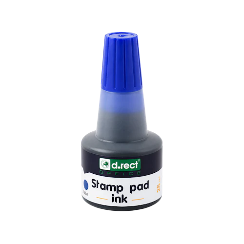 Encre à tampon bleue