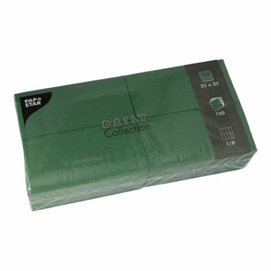 Servilletas, 2 capas, 32x32, verde 1