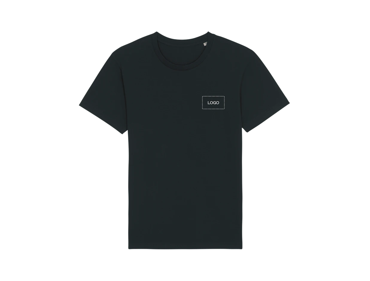 T-shirt unisex in cotone biologico leggero personalizzata 1