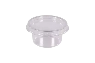 Sauce rPET container without lid, transparent 45/60 ml