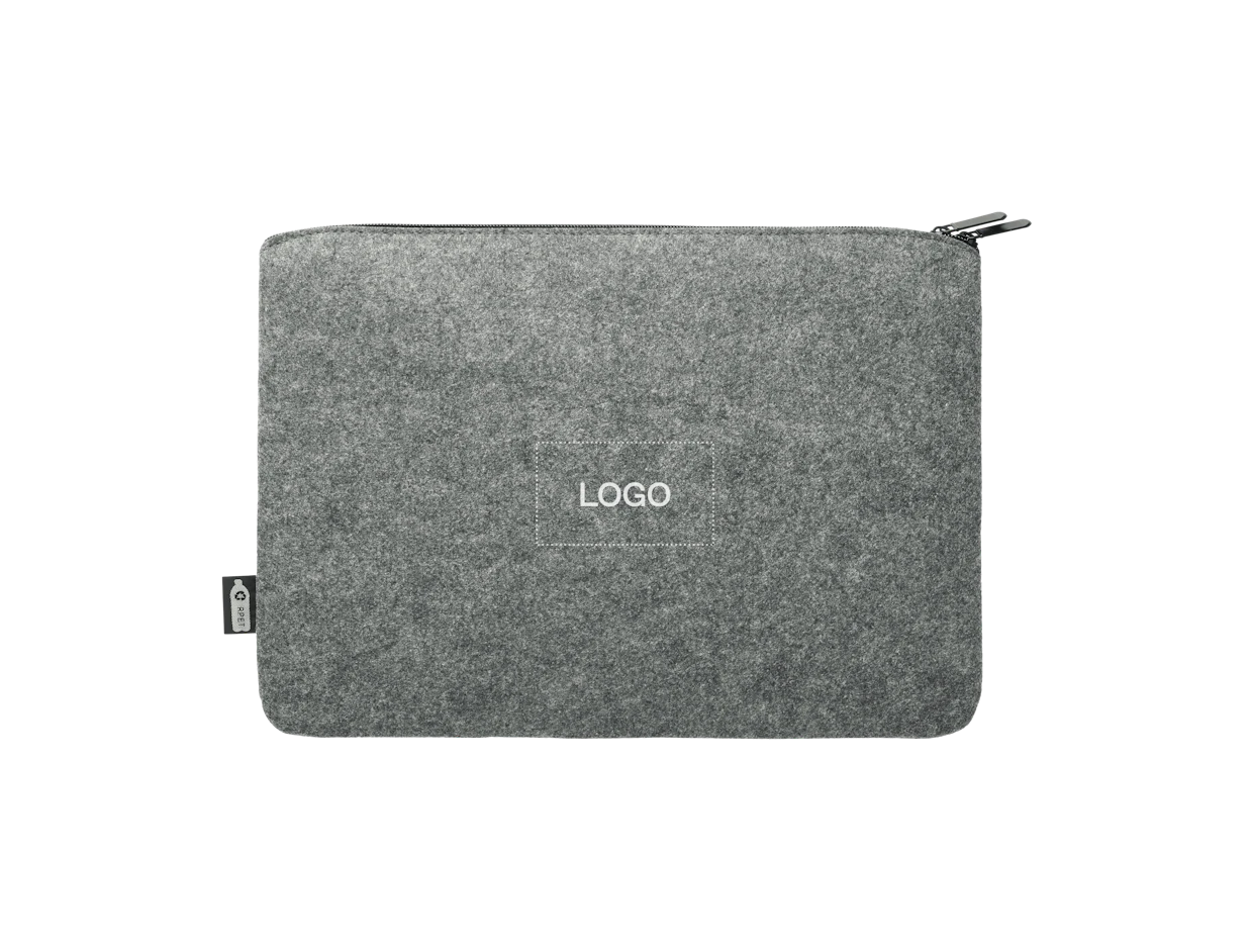 Bedrukte vilten 14" laptop tas met rits 1
