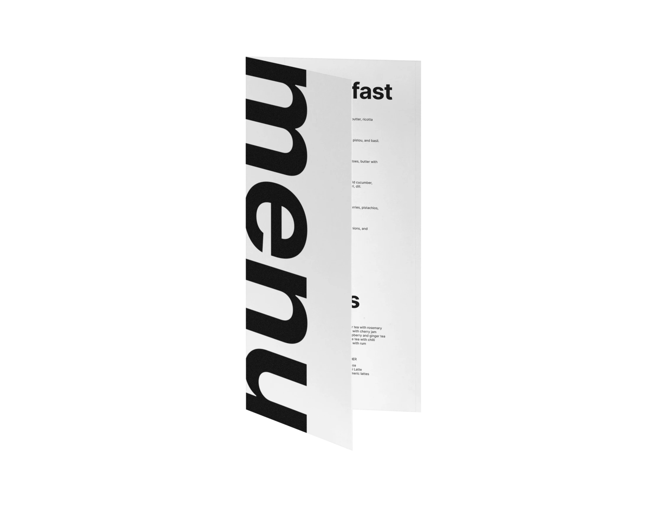 Custom Menu Card