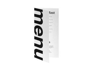 Carte de menu personnalisable