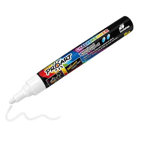 Marqueur à craie Leviatan ProArt pointe ronde 2 mm 8 g blanc