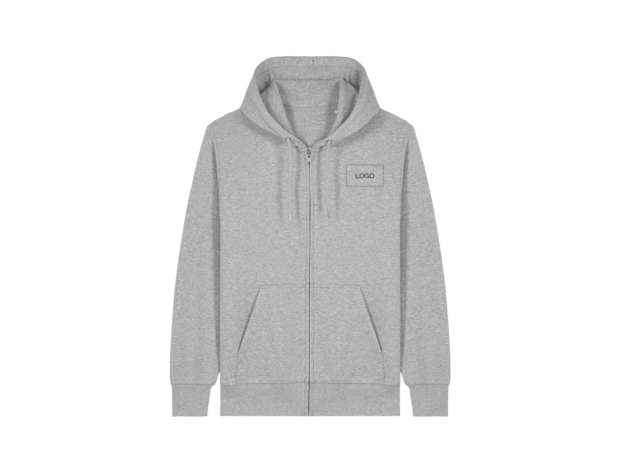 Sweats à capuche unisexe en coton biologique effet délavé personnalisé 1