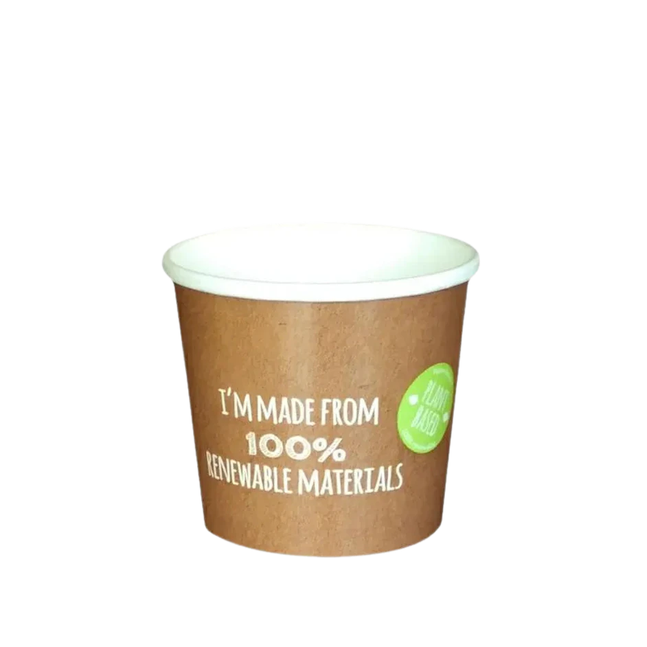 Contenitori per zuppa in carta vegetale 400 ml (97 mm) 1