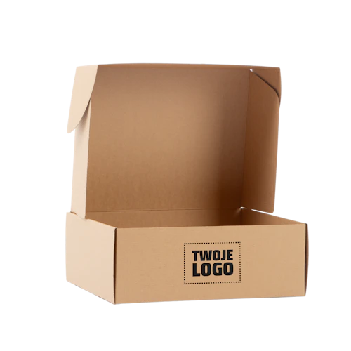 F93 Pudełko fasonowe 44×33.9×15.9cm Brązowe z logo
