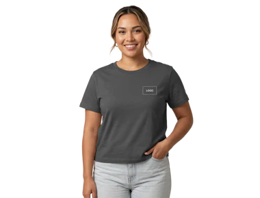 Individuelles Damen mittelschweres T-Shirt aus Bio-Baumwolle