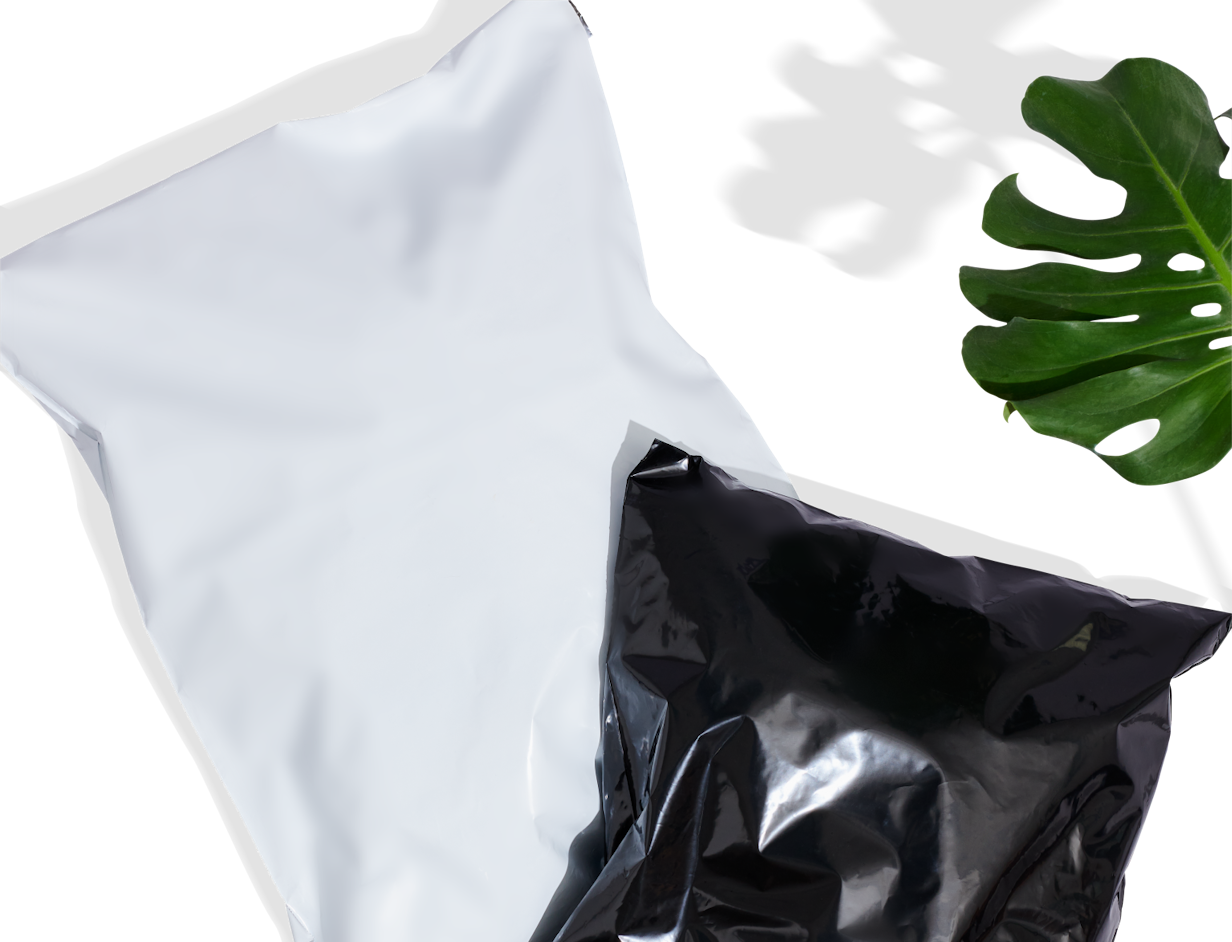 Einfache Recycelte Poly-Mailer unbedruckte 4