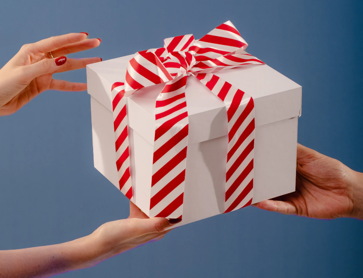 Individuelles Geschenkband zum Verpacken von Werbeartikeln 3