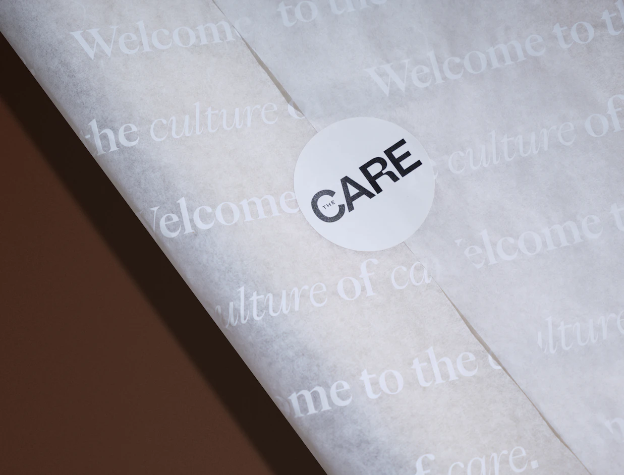 Round white custom label sealing white printed tissue paper