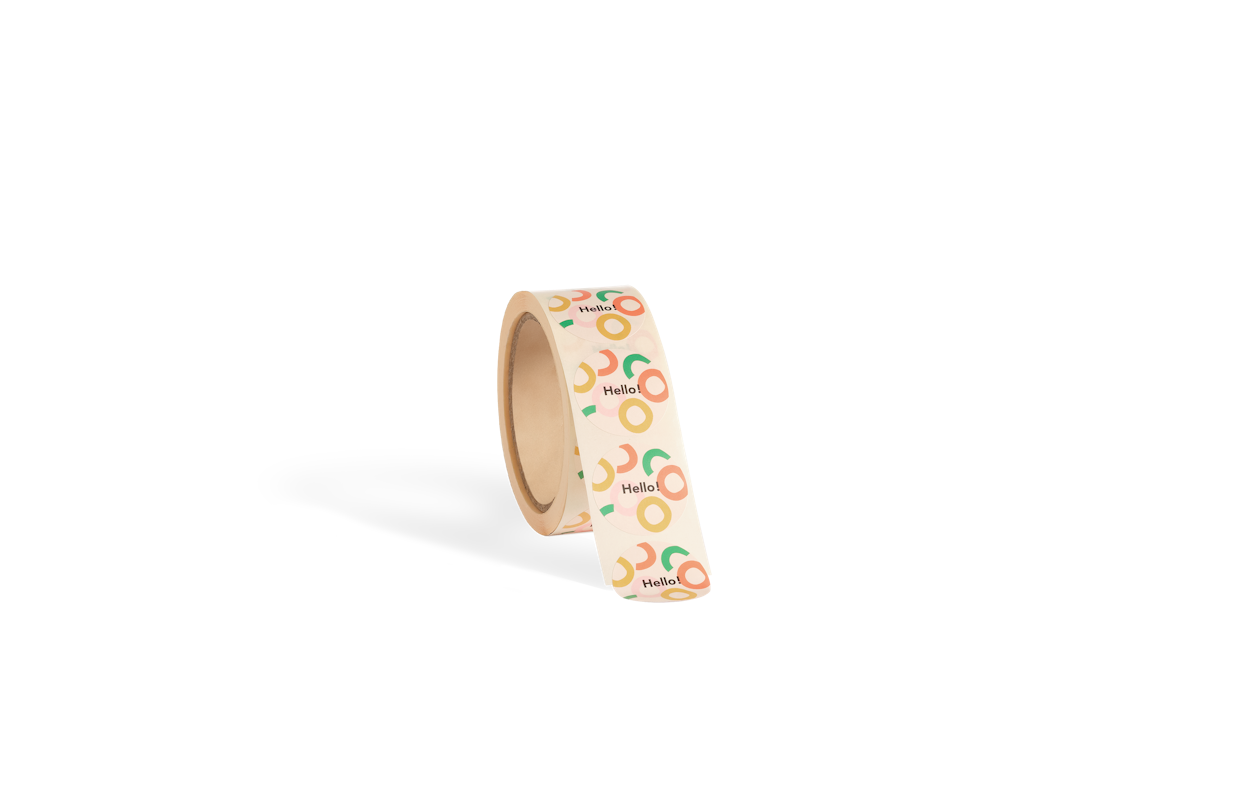 Circle Sticker Hello 1