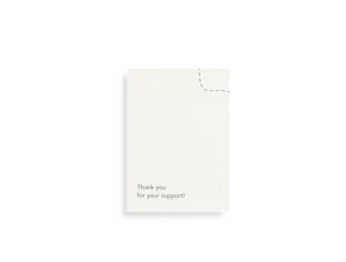 Carte personnalisée "Thank You" pour objets publicitaires