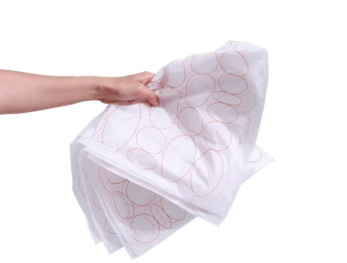 Bedrucktes Seidenpapier