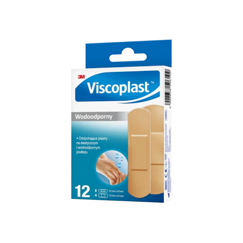 Zestaw plastrów wodoodpornych VISCOPLAST, 12 szt.