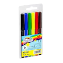 Feutres Grand Fiorello pointe ronde 2 mm 6 pcs coloris assortis