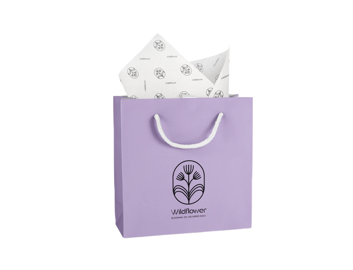 Individuelle Geschenktasche zum Verpacken von Werbeartikeln 7